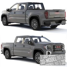 3d-модель Пикап GMC Sierra AT4 2019