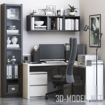 3d-модель Рабочий стол IKEA MALM и другие предметы