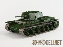 3d-модель Тяжелый танк КВ-1Б