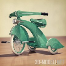 3d-модель Винтажный трехколесный велосипед 1930-х годов