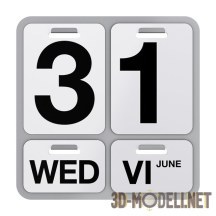 3d-модель Настенный календарь Danese Formosa
