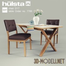 3d-модель Стол и стулья Hulsta