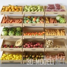 Набор овощей в ящиках Gallantica