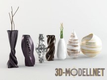 3d-модель Набор дизайнерских ваз
