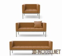 3d-модель Кресло и два дивана