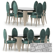 3d-модель Стол и стулья от Zebrano Casa