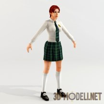 3d-модель Девушка Linda из «Bully: Scholarship Edition»