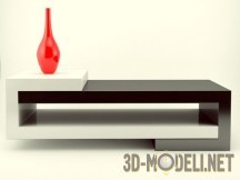 3d-модель Декоративный столик с вазой