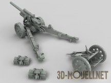 3d-модель Немецкое полевое орудие