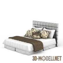 3d-модель Современная кожаная кровать