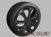 3d-модель Автоколесо с шиной Michelin