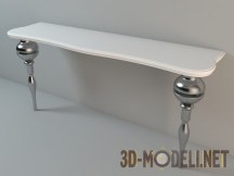 3d-модель Консоль на фигурных ножках