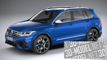 3d-модель Автомобиль Volkswagen Tiguan R 2021