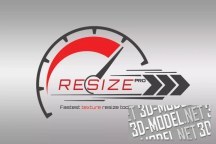 3d-ассет: Resize Pro