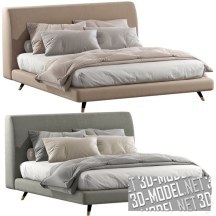 3d-модель Двуспальная кровать от R&D Twils