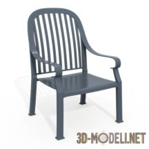 3d-модель Пластиковый стул для сада