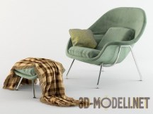 Кресло и пуф «Womb» от Knoll