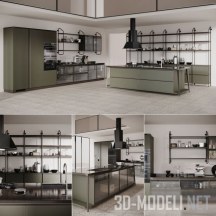 3d-модель Кухонный гарнитур Diesel Open Workshop Scavolini
