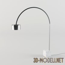 3d-модель Современный напольный светильник на мраморном кубе