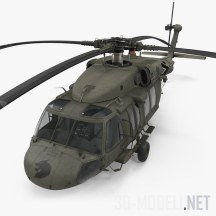 3d-модель Армейский вертолет Sikorsky UH-60 Black Hawk