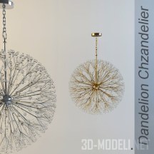 3d-модель Люстра Dandelion от Remains Lighting