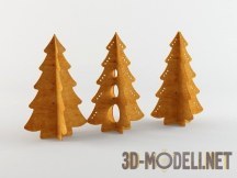 3d-модель Декоративные елки из фанеры