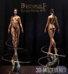3d-модель Анджелина Джоли Grendels Mother Beowulf