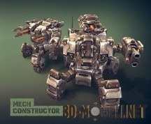 3d-модель Механический конструктор - пауки и танки
