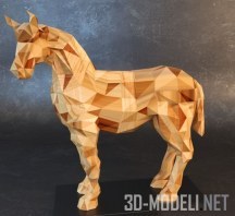 Сувенирный фанерный конь