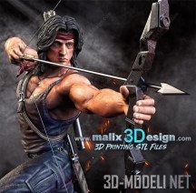 3d-модель Персонаж Sylvester Stallone – Rambo