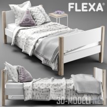Кровать FLEXA с постельным бельем
