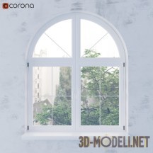 3d-модель Арочное окно во французском стиле
