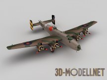 3d-модель Тяжелый бомбардировщик Handley Page Halifax BIII