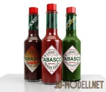 3d-модель Набор соусов «Tabasco»