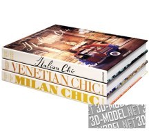 3d-модель Набор книг Chic от Assouline