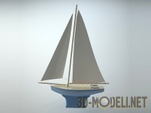 3d-модель Игрушечная яхта