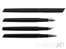 3d-модель Перьевая и шариковая ручки