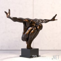 Динамичная скульптура атлета