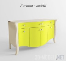 3d-модель Желтый комод Fortuna mobili