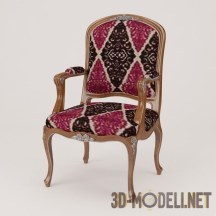 3d-модель Ореховый стул Modenese Gastone Casanova 12506