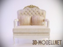3d-модель Небольшой классический диванчик
