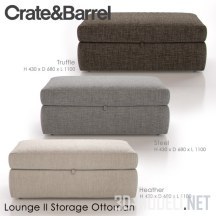 Банкетка Lounge II от Crate & Barrel