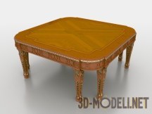 3d-модель Массивный дубовый стол
