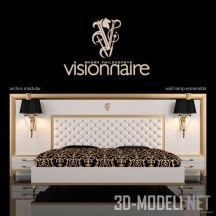 3d-модель Кровать и бра Archos и Esmeralda Visionnare