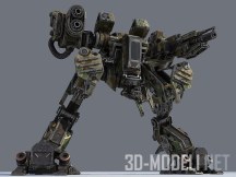 3d-модель Боевой робот с анимациями