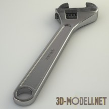 3d-модель Разводной ключ