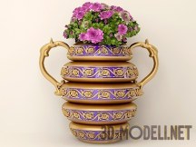 3d-модель Vase with roses