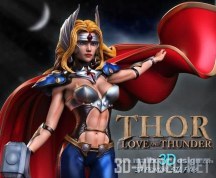 3d-модель Персонаж Lady Thor (Jane Foster)