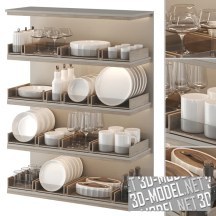 3d-модель Набор посуды для наполнения кухни