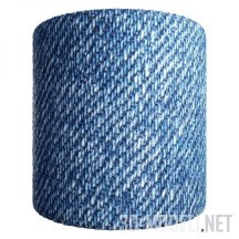 Синяя джинсовая ткань крупной фактуры 01